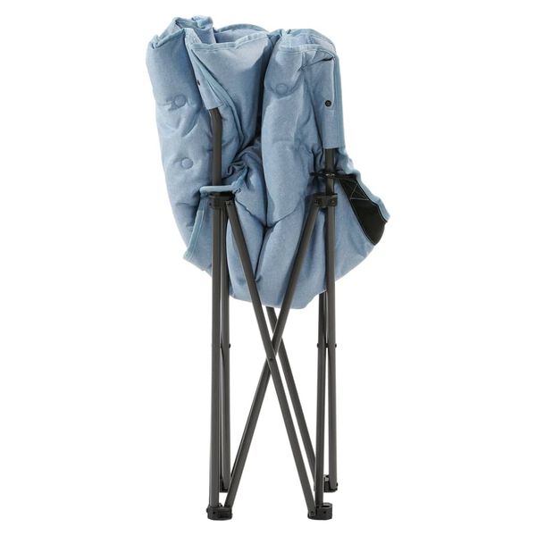 Travellife Silla de camping compacta plegable Lago Cross azul wave