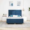 vidaXL Estructura de cama con cabecera Azul 140 x 190 cm tela