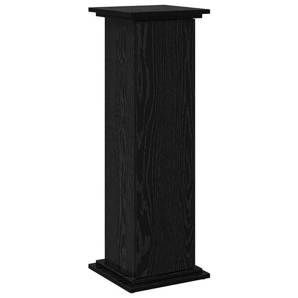 vidaXL Soporte de Exhibici&oacute;n con puerta Roble Negro 31 x 30 x 90 cm