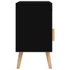 vidaXL Mesitas de noche 2 uds madera contrachapada negro 40x30x55 cm