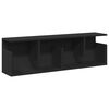 vidaXL Armario de pared madera de ingenier&iacute;a negro 100x20x30 cm