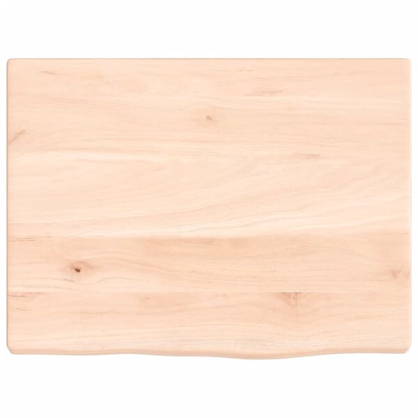 vidaXL Estante de pared madera maciza de roble sin tratar 40x30x2 cm