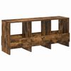 vidaXL Estante de revistas Roble ahumado 102 x 30 x 45 cm