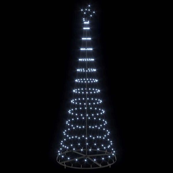 vidaXL &Aacute;rbol de Navidad LED con 295 LED con soporte Fr&iacute;o 250 cm Metal