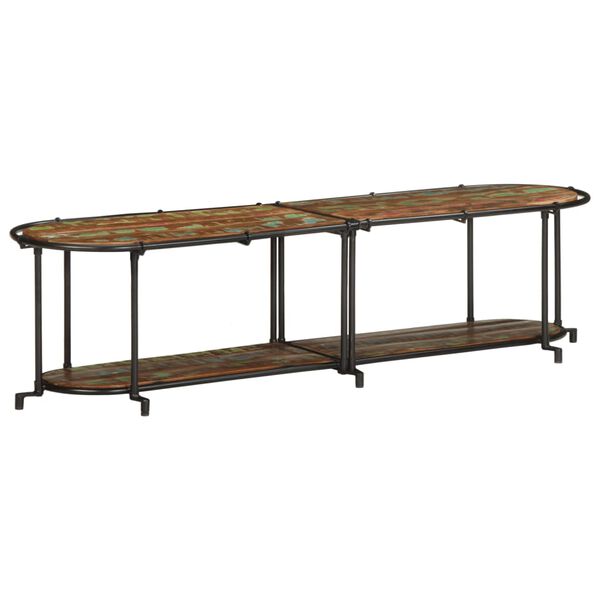 vidaXL Mueble de TV madera maciza reciclada 160x42x40 cm