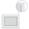 vidaXL Color interno de ventana de s&oacute;tano blanco RISOR 50 x 55 cm