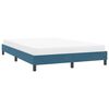 vidaXL Estructura de cama sin colch&oacute;n terciopelo azul oscuro 160x210cm