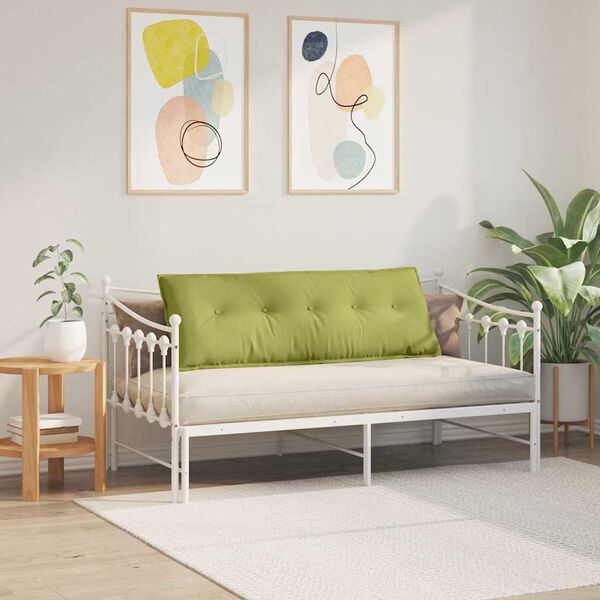 vidaXL Coj&iacute;n de Espalda Verde claro 140 x 19 x 50 cm tela