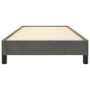 vidaXL Estructura de cama sin colch&oacute;n terciopelo gris oscuro 90x190 cm