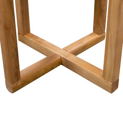 vidaXL Mesa auxiliar de madera maciza de roble 40x50 cm