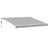 vidaXL Toldo retr&aacute;ctil autom&aacute;tico gris antracita y blanco 400x350 cm