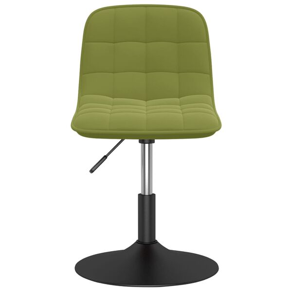 vidaXL Sillas de comedor giratorias 4 unidades terciopelo verde claro