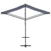 vidaXL Toldo de pie tela y acero azul y blanco 300x300 cm