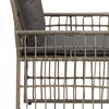 vidaXL Juego de muebles de exterior 4 pcs Negro y Gris oscuro