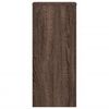 vidaXL Soportes de plantas 2 uds madera marr&oacute;n roble 30x30x70 cm