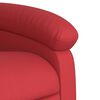 vidaXL Sill&oacute;n de masaje reclinable cuero sint&eacute;tico rojo