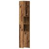 vidaXL Armario de ba&ntilde;o madera de ingenier&iacute;a envejecida 30x30x183,5 cm