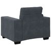 Sill&oacute;n de terciopelo gris oscuro vidaXL 60 cm