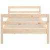 vidaXL Estructura de cama sin colch&oacute;n madera maciza pino 75x190 cm