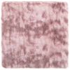vidaXL Alfombra de pelo largo NAVARRA rosa polvoriento 200x200 cm
