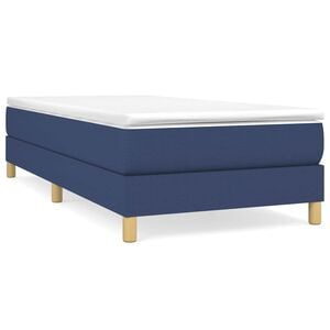 vidaXL Estructura de cama con somier tela azul 80x200 cm