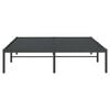 vidaXL Estructura de cama sin colch&oacute;n metal negro 140x200 cm