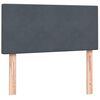 vidaXL Cama box spring con colch&oacute;n terciopelo gris oscuro 80x210 cm