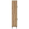 vidaXL Aparador alto 2 pcs Roble artesanal Madera de ingenier&iacute;a