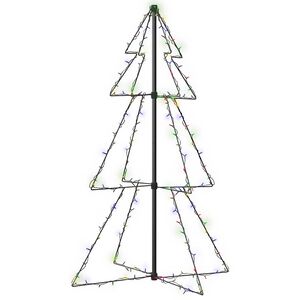 vidaXL &Aacute;rbol de Navidad 160 LEDs interior y exterior 78x120 cm