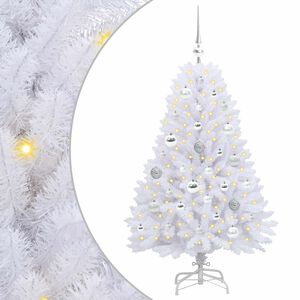 vidaXL &Aacute;rbol de Navidad artificial con ramas articuladas Blanco 120 cm