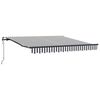 vidaXL Toldo retr&aacute;ctil autom&aacute;tico gris antracita y blanco 300x250 cm