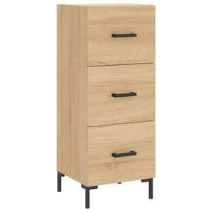 vidaXL Aparador madera contrachapada color roble Sonoma 34,5x34x90 cm