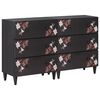 vidaXL Armarios de Almacenamiento 2 uds. 120 x 33 x 75 cm Multicolor