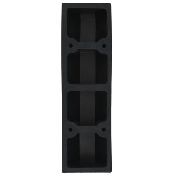 vidaXL Topes de estacionamiento 2 piezas 49x15x9 cm