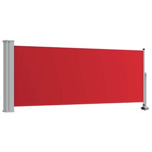 vidaXL Toldo lateral retr&aacute;ctil de jard&iacute;n o terraza rojo 100x300 cm