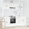 vidaXL Mueble cocina Kalmar blanco de alto brillo 8 pzas