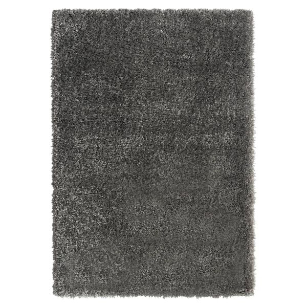 vidaXL Alfombra de pelo largo gris antracita 140x200 cm 50 mm