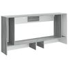 vidaXL Mesa Consola Gris Sonoma 155 x 29 x 74 cm Madera de ingenier&iacute;a