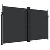 vidaXL Toldo lateral retr&aacute;ctil negro 200x600 cm