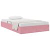 vidaXL Cama con almacenamiento Rosa 120 x 200 cm Terciopelo