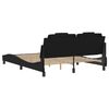 vidaXL Estructura de cama Viana con LED sin colch&oacute;n negro 160x200 cm