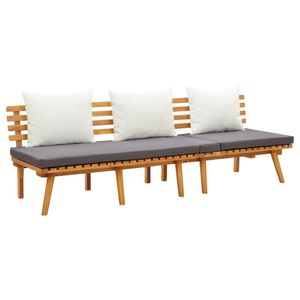 vidaXL Sof&aacute; de jard&iacute;n madera de acacia maciza 200x65 cm