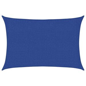 vidaXL Toldo de vela azul HDPE 160 g/m&sup2; 2x2,5 m