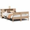 vidaXL Cama con estanter&iacute;a sin colch&oacute;n madera maciza de pino 120x200cm