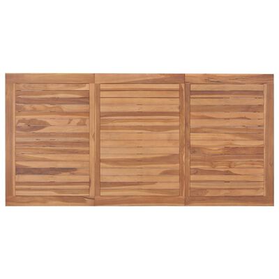 vidaXL Mesa de comedor de jardín madera maciza de teca 200x100x75 cm