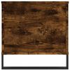 vidaXL Mesa de centro madera contrachapada roble ahumado 90x44,5x45 cm
