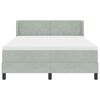 vidaXL Cama tipo Box Spring Gris Claro 200 x 160 cm Terciopelo