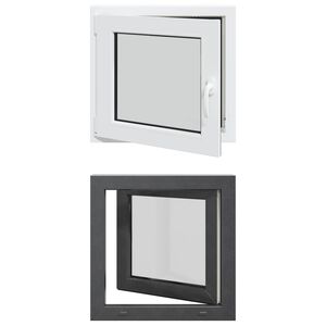 vidaXL Ventana de s&oacute;tano oscilante y abatible RISOR 50 x 50 cm