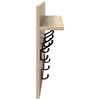 vidaXL Perchero de pared con estante Roble Sonoma 60 x 40 x 12 cm