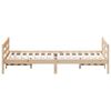 vidaXL Estructura de cama sin colch&oacute;n madera de pino maciza 120x200 cm